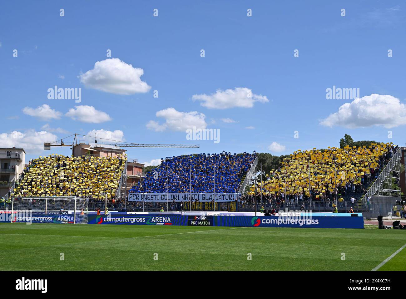 Empoli, Italia. 5 maggio 2024. Tifosi del Frosinone calcio durante Empoli FC vs Frosinone calcio, partita di serie A A a Empoli, Italia, 05 maggio 2024 crediti: Agenzia fotografica indipendente/Alamy Live News Foto Stock