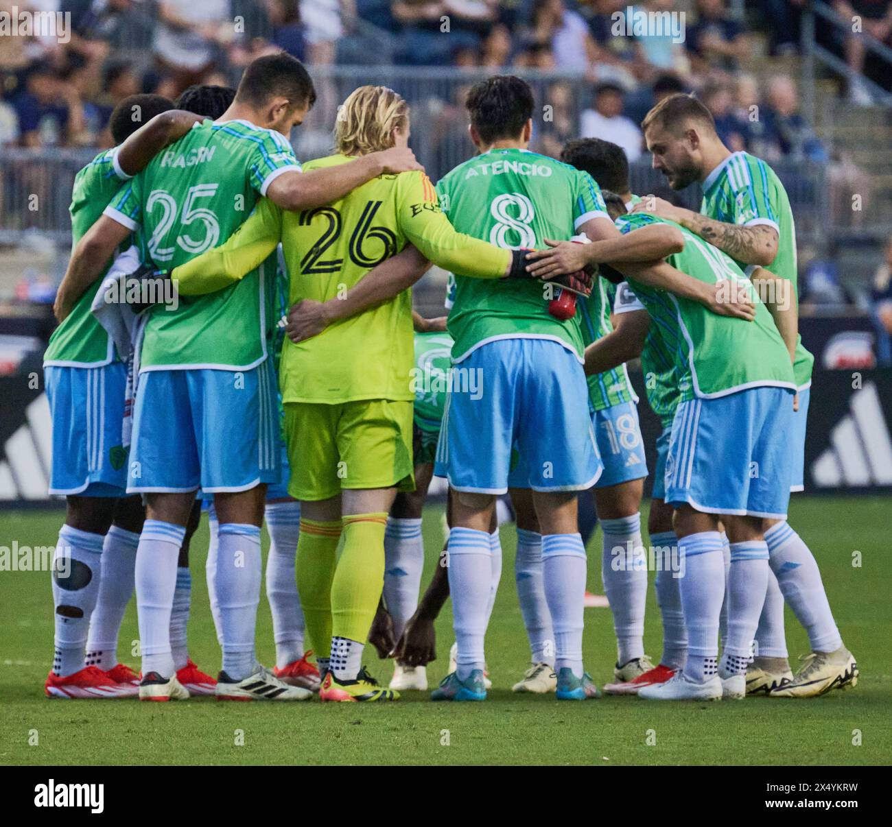 MLS match tra Philadelphia Union e Seattle Sounders FC al Subaru Park. Foto Stock