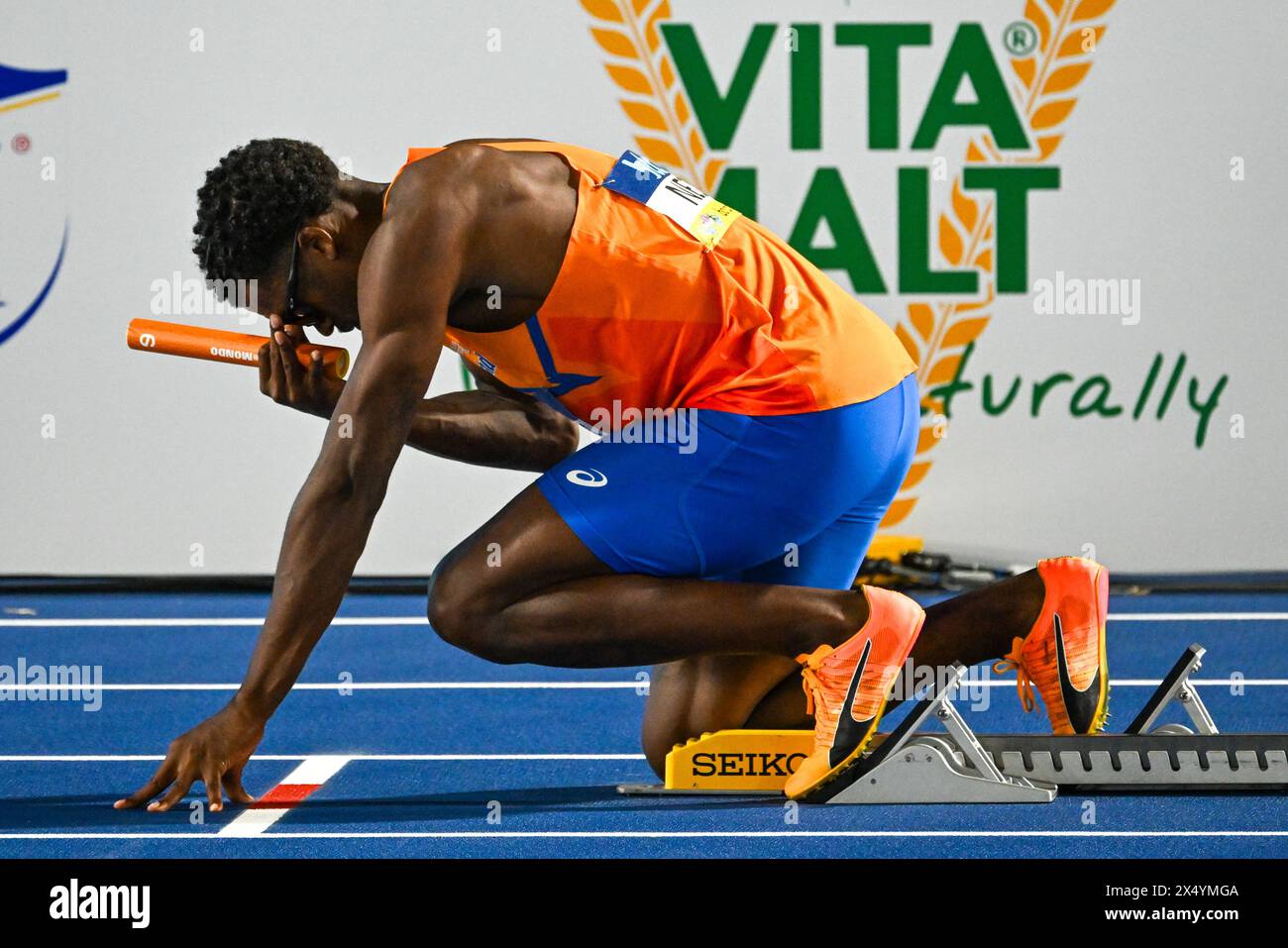 Nassau, Bahamas. 5 maggio 2024. NASSAU, BAHAMAS - 5 MAGGIO: Isayah Boers dei Paesi Bassi durante il giorno 2 del World Athletics Relays Bahamas 24 al Thomas Robinson Stadium il 5 maggio 2024 a Nassau, Bahamas. (Foto di Erik van Leeuwen/Agenzia BSR) credito: Agenzia BSR/Alamy Live News Foto Stock