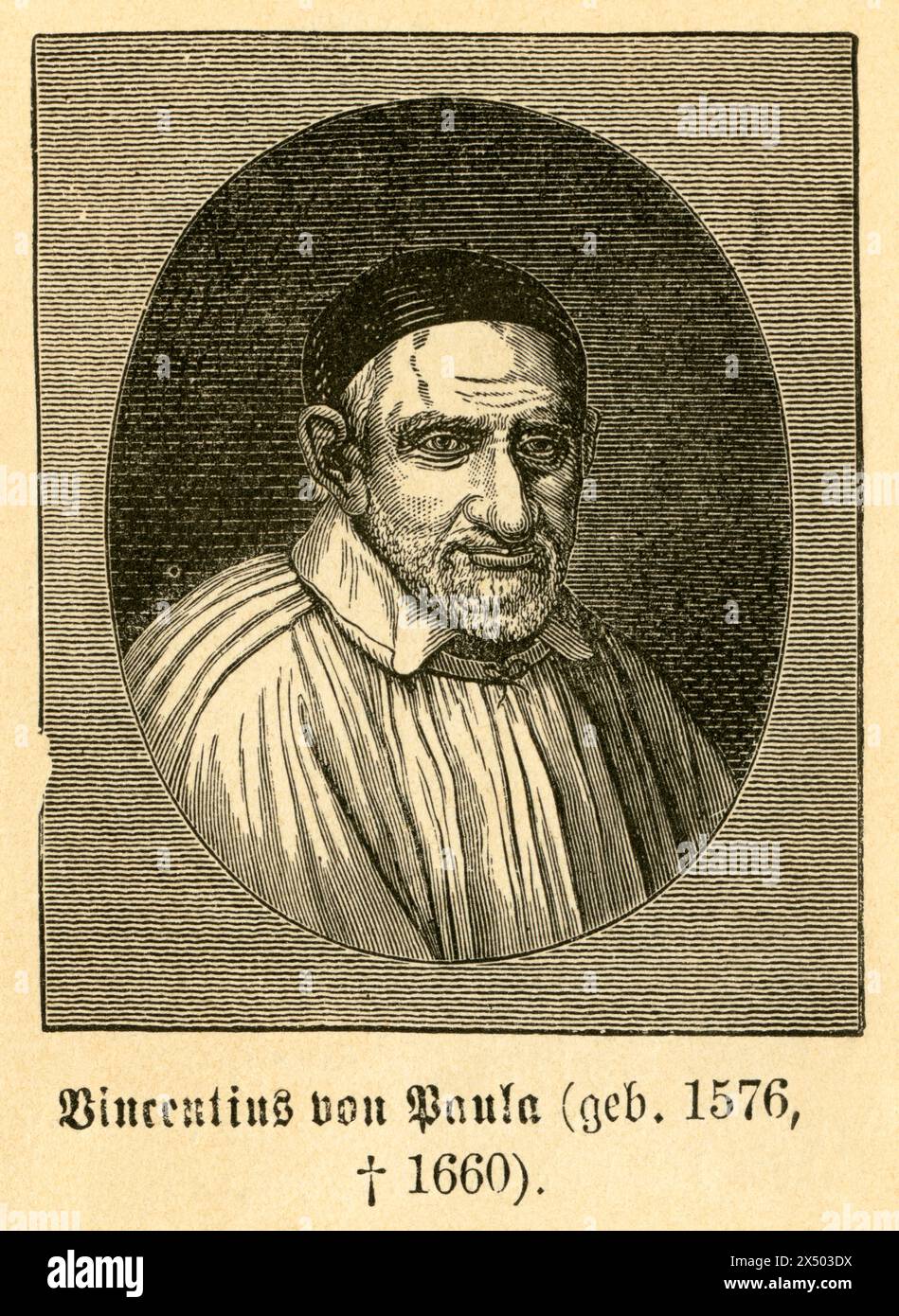 Parigi, Vincent de Paul, teologo francese, il COPYRIGHT DELL'ARTISTA NON DEVE ESSERE CANCELLATO Foto Stock