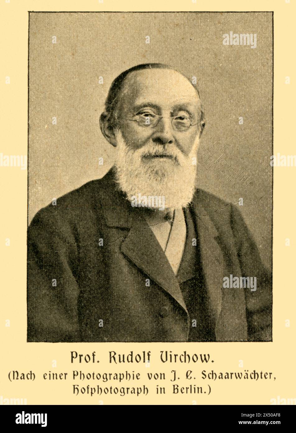 Rudolf Virchow, medico, patologo e politico tedesco, il COPYRIGHT DELL'ARTISTA NON DEVE ESSERE CANCELLATO Foto Stock