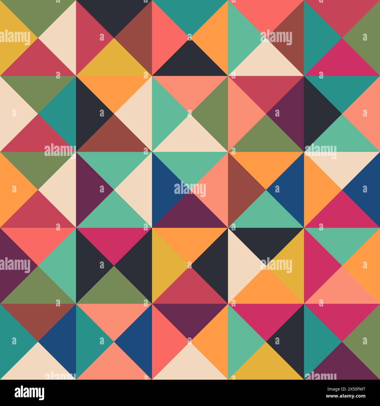 Motivo astratto, triangoli colorati, vettore Illustrazione Vettoriale