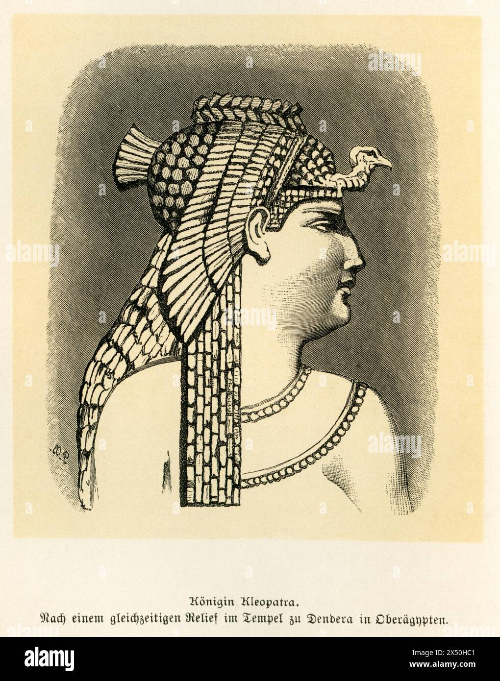 Africa, Egitto, ritratto della regina egiziana Cleopatra VII, il COPYRIGHT DELL'ARTISTA NON DEVE ESSERE CANCELLATO Foto Stock