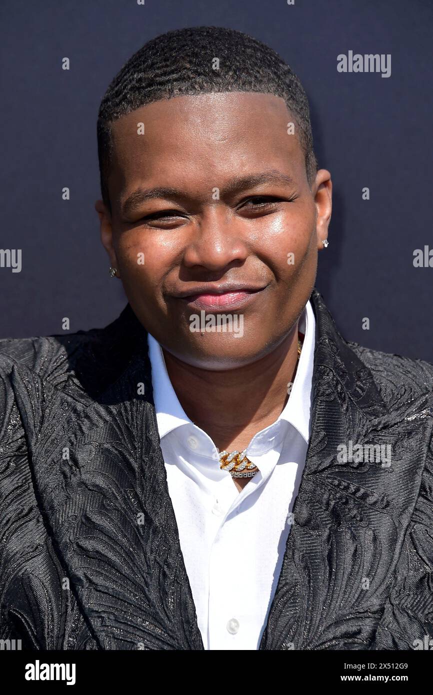 Sam Jay bei der Netflix-Show "The Greatest Roast of All Time: Tom Brady" im Kia Forum. Inglewood, 05.05.2024 anni Foto Stock