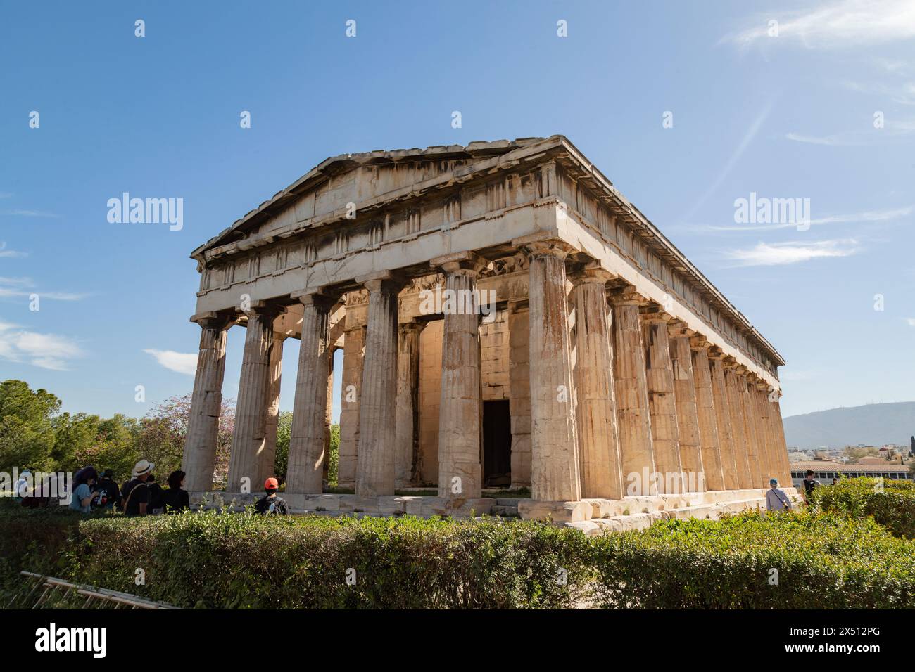 Tempio di Epaisto, antica Agorà, Atene, Grecia. Foto Stock