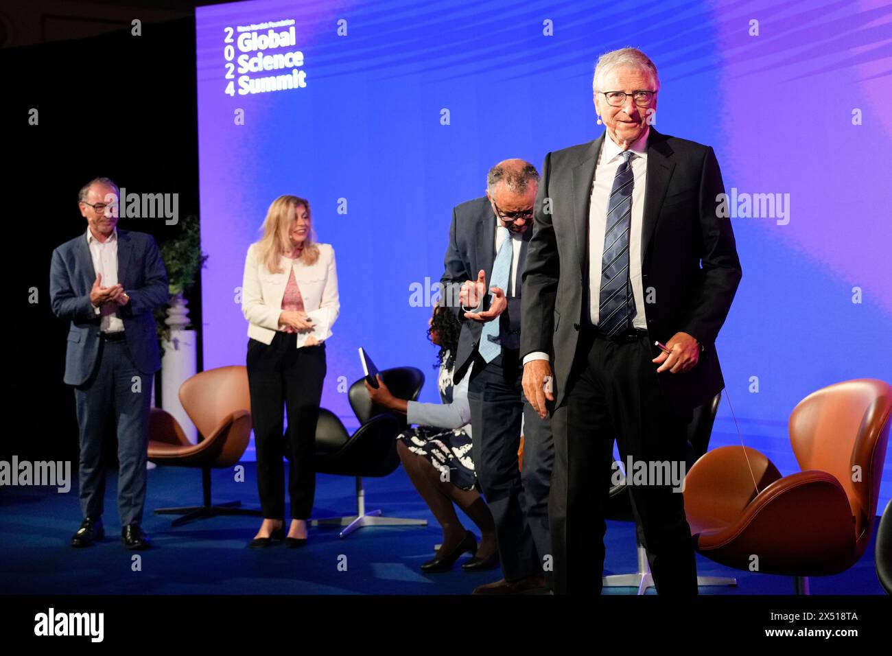 Elsinore, Danimarca. 6 maggio 2024. Bill Gates al Novo Nordisk Foundation Global Science Summit di Helsingoer lunedì 6 maggio 2024. La Novo Nordisk Foundation, la Bill & Melinda Gates Foundation e il Wellcome Trust investiranno ciascuno circa 700 milioni di corone in un progetto triennale per promuovere la salute globale. (Foto: Keld Navntoft credito: Ritzau/Alamy Live News Foto Stock