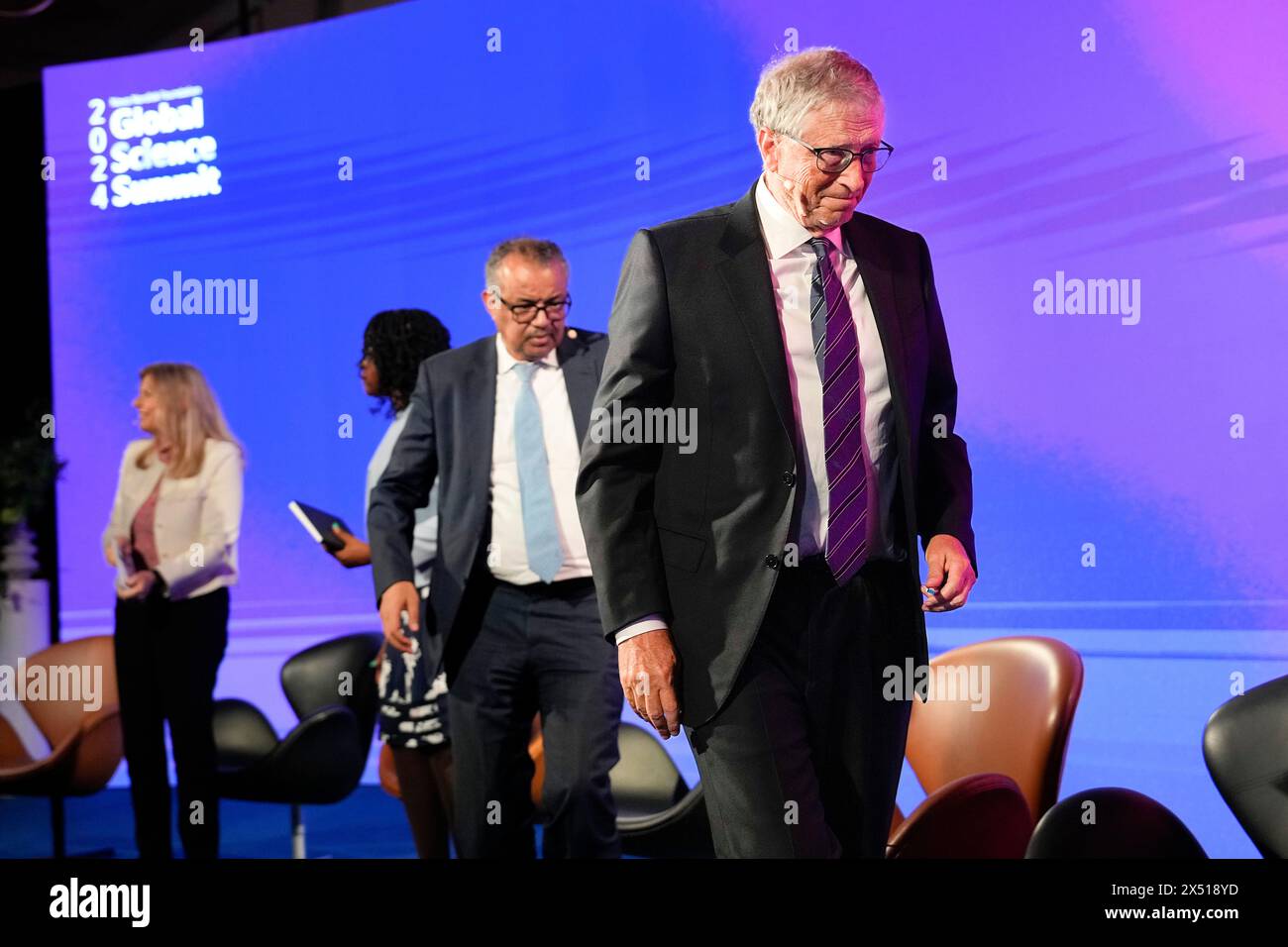 Elsinore, Danimarca. 6 maggio 2024. Bill Gates al Novo Nordisk Foundation Global Science Summit di Helsingoer lunedì 6 maggio 2024. La Novo Nordisk Foundation, la Bill & Melinda Gates Foundation e la Wellcome Trust prevedono di investire circa 700 milioni di corone in un progetto triennale per promuovere la salute globale. (Foto: Keld Navntoft credito: Ritzau/Alamy Live News Foto Stock