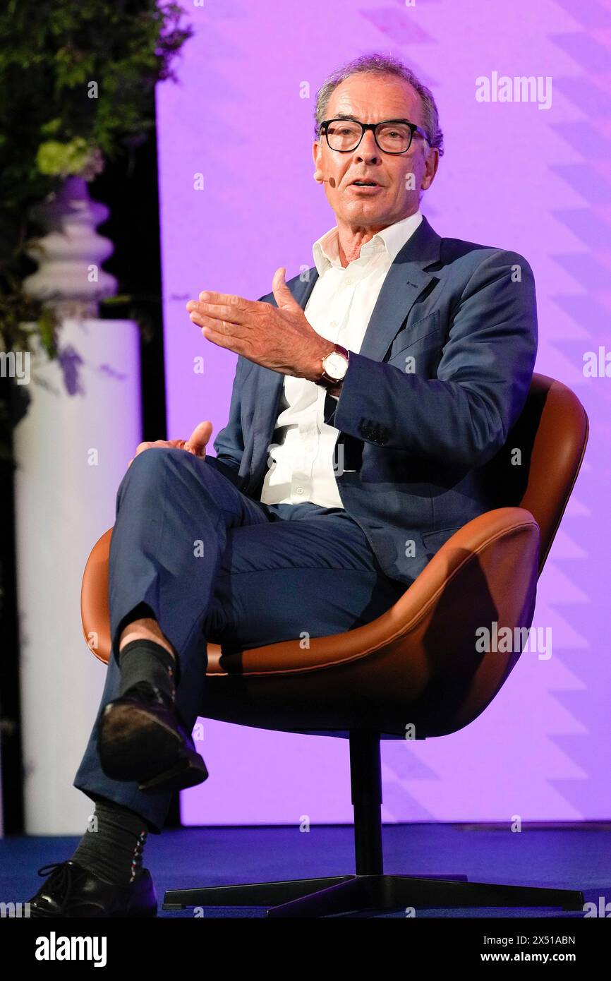 Elsinore, Danimarca. 6 maggio 2024. Mads Krogsgaard Thomsen CEO Novo Nordisk Foundation al Novo Nordisk Foundation Global Science Summit di Helsingoer lunedì 6 maggio 2024. La Novo Nordisk Foundation, la Bill & Melinda Gates Foundation e la Wellcome Trust prevedono di investire circa 700 milioni di corone in un progetto triennale per promuovere la salute globale. (Foto: Keld Navntoft credito: Ritzau/Alamy Live News Foto Stock