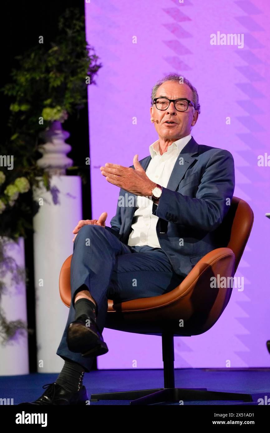 Elsinore, Danimarca. 6 maggio 2024. Mads Krogsgaard Thomsen CEO Novo Nordisk Foundation al Novo Nordisk Foundation Global Science Summit di Helsingoer lunedì 6 maggio 2024. La Novo Nordisk Foundation, la Bill & Melinda Gates Foundation e il Wellcome Trust prevedono di investire circa 700 milioni di corone in un progetto triennale per promuovere la salute globale. (Foto: Keld Navntoft credito: Ritzau/Alamy Live News Foto Stock
