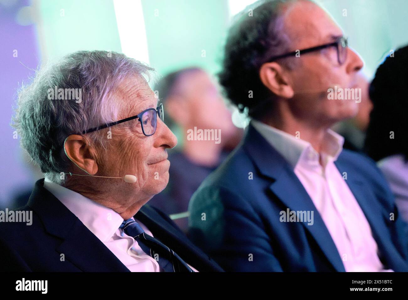 Elsinore, Danimarca. 6 maggio 2024. Bill Gates Bill & Melinda Gates Foundation e Mads Krogsgaard Thomsen CEO della Novo Nordisk Foundation al Novo Nordisk Foundation Global Science Summit di Helsingoer lunedì 6 maggio 2024. (Foto: Keld Navntoft credito: Ritzau/Alamy Live News Foto Stock