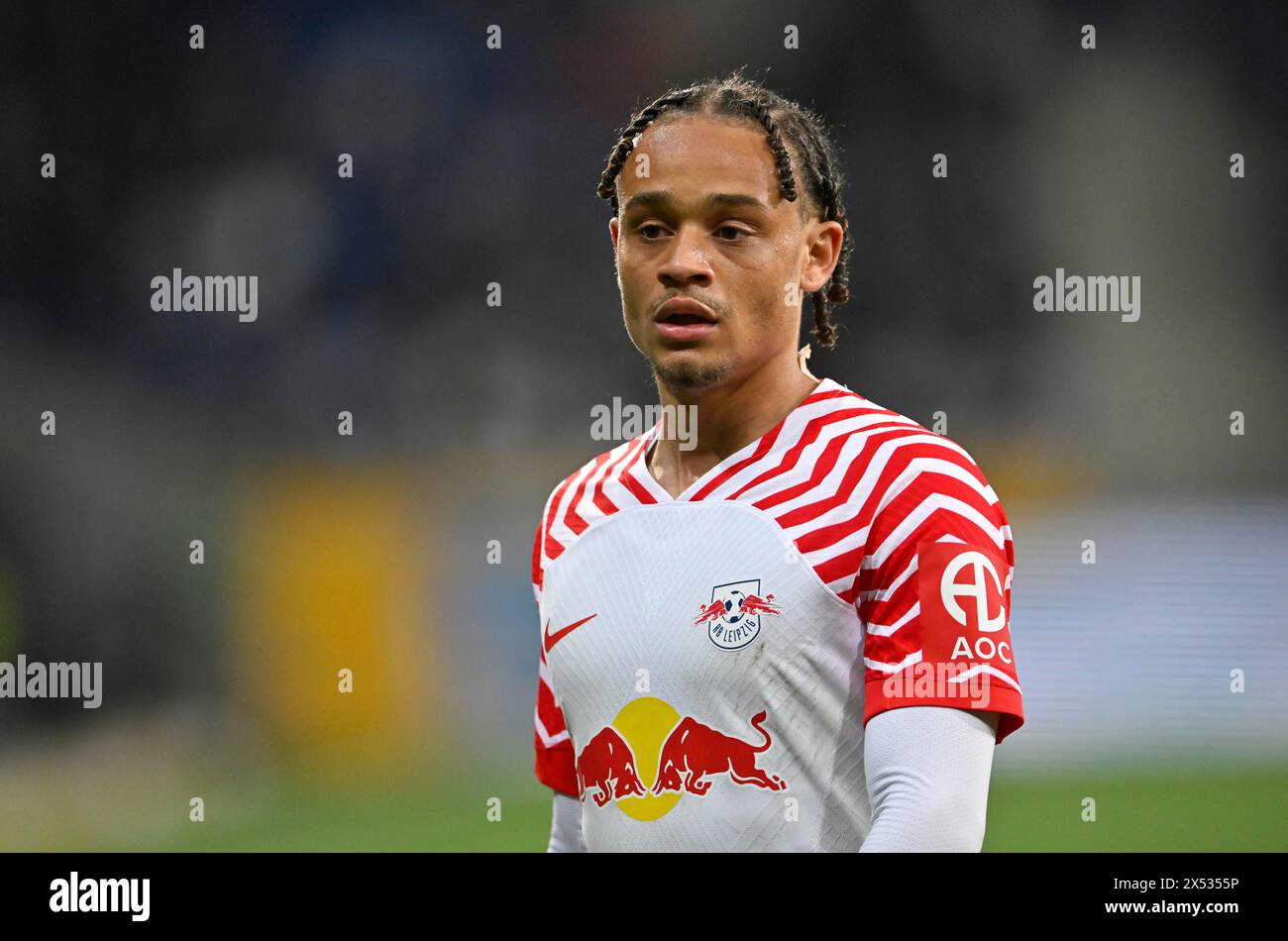 Xavi Simons RasenBallsport Leipzig RBL (20) PreZero Arena, Sinsheim, Baden-Wuerttemberg, Germania Foto Stock