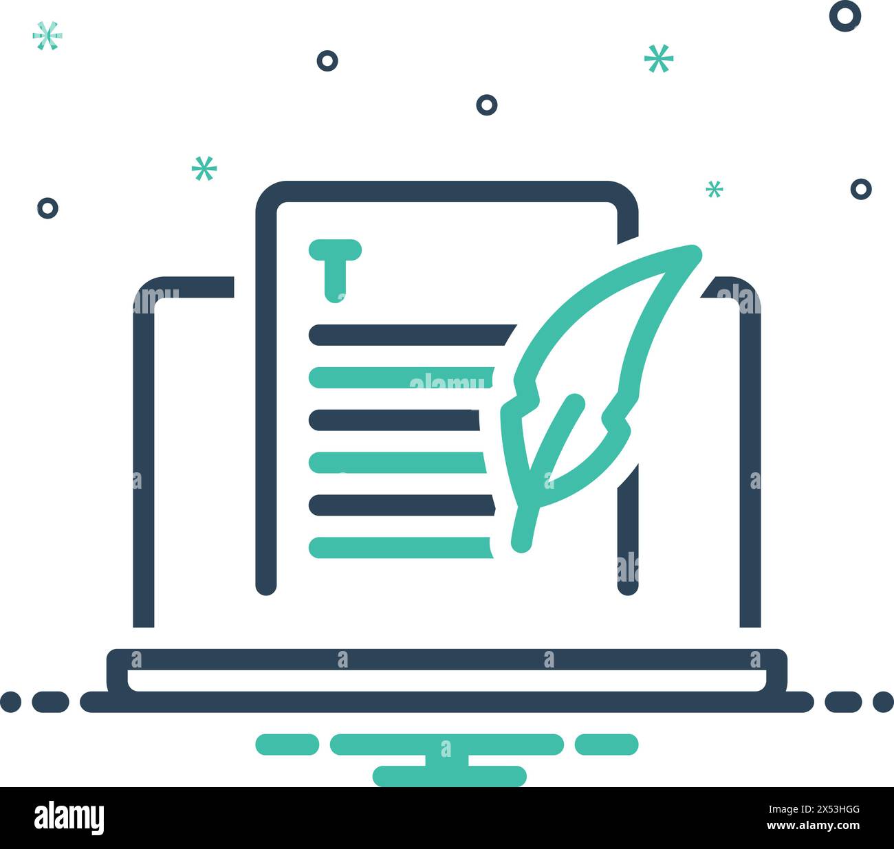 Icona per blog, blog Illustrazione Vettoriale