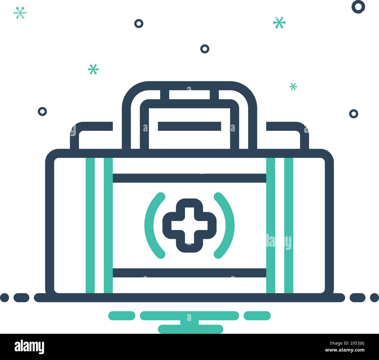 Icona per kit di emergenza, kit Illustrazione Vettoriale