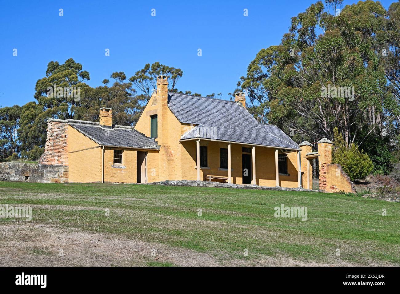Smith o'Briens Cottage presso Port Arthur Historic Site, Tasmania, Australia Foto Stock