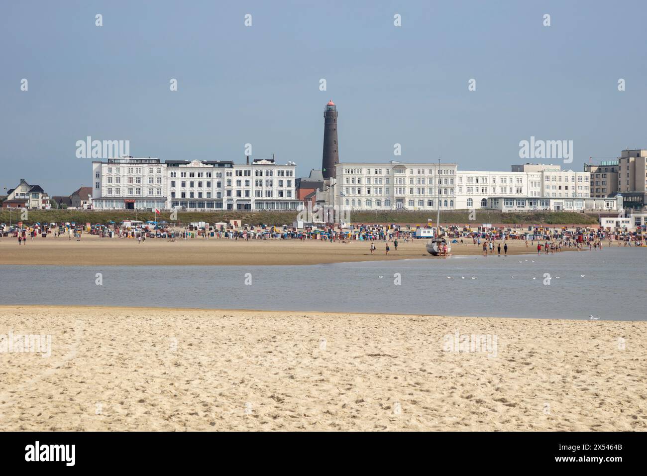 Geografia / viaggi, Germania, bassa Sassonia, Frisia orientale, isola della Frisone orientale, Borkum, spiaggia principale, DIRITTI AGGIUNTIVI, INFORMAZIONI NON DISPONIBILI Foto Stock