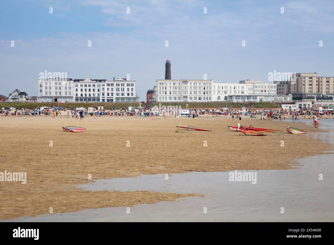 Geografia / viaggi, Germania, bassa Sassonia, Frisia orientale, isola della Frisone orientale, Borkum, spiaggia principale, DIRITTI AGGIUNTIVI, INFORMAZIONI NON DISPONIBILI Foto Stock