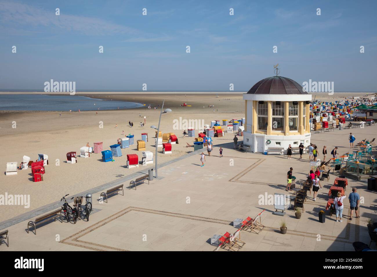 Geografia / viaggi, Germania, bassa Sassonia, Frisia orientale, isola della Frisone orientale, Borkum, spiaggia principale, DIRITTI AGGIUNTIVI, INFORMAZIONI NON DISPONIBILI Foto Stock