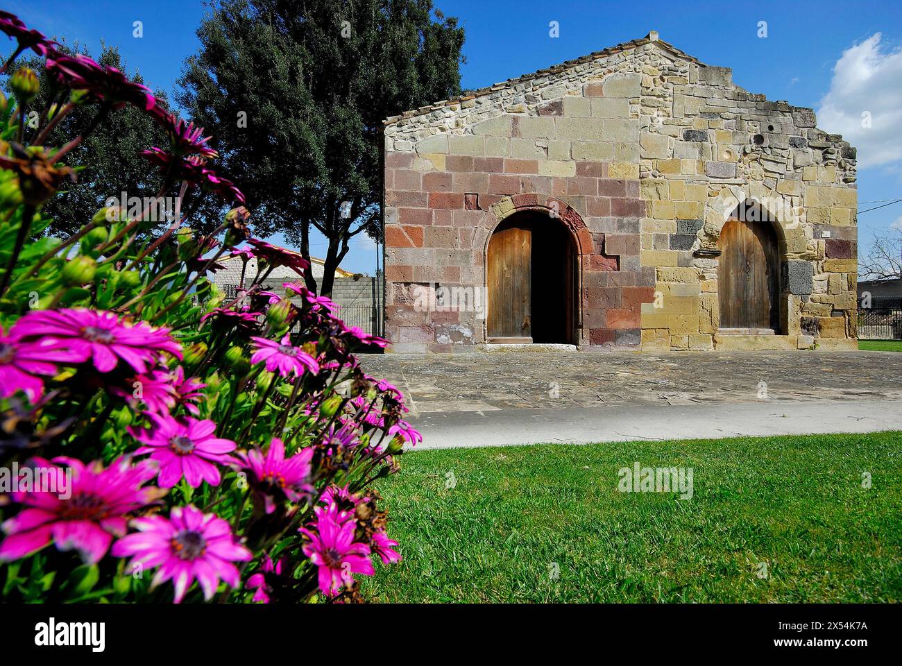 Chiesa di San Giovanni de Barumini, Sardegna, Italia Foto Stock