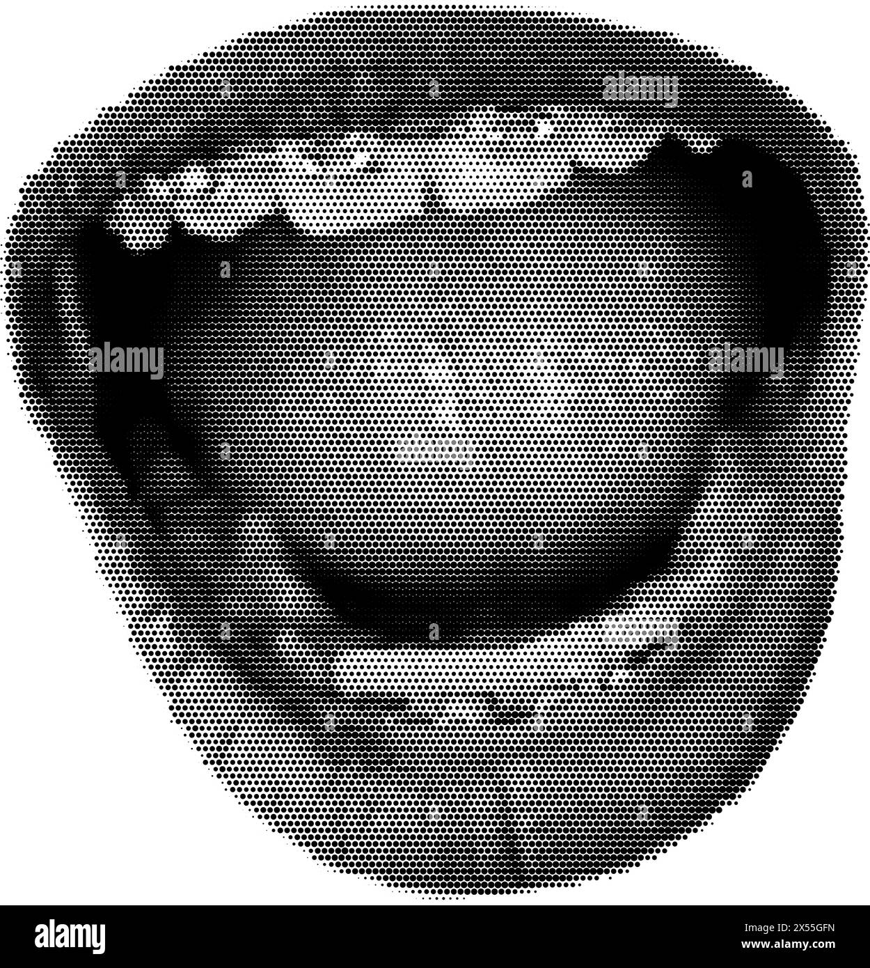 Mezzitoni a bocca aperta punteggiata di bretelle. Labbra femminili testurizzate vettoriali, denti per collage retrò y2k Illustrazione Vettoriale