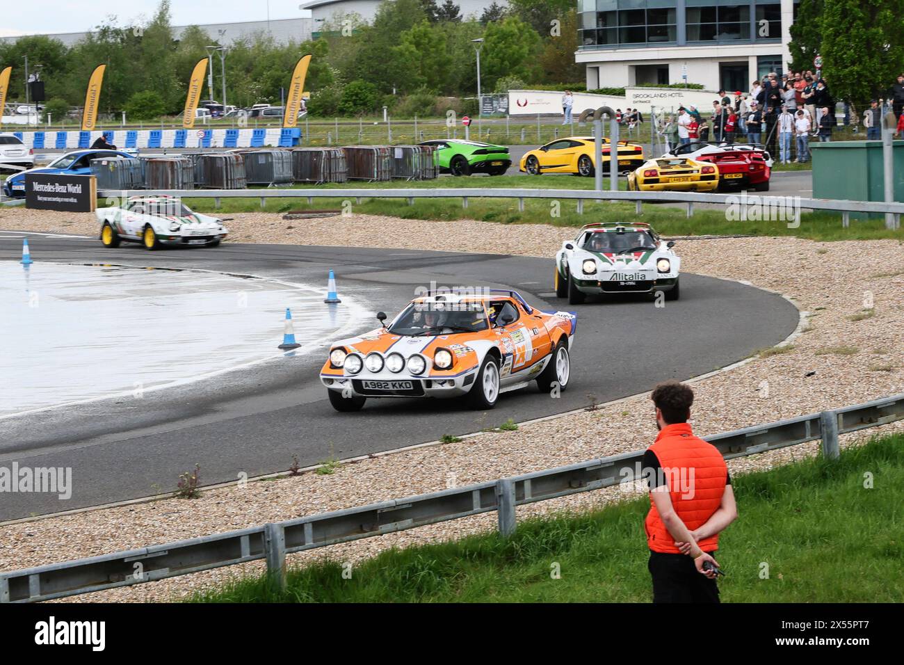 Italian Car Day at Brooklands, 4 maggio 2024, Brooklands Museum, Weybridge, Surrey, Inghilterra, Regno Unito Foto Stock
