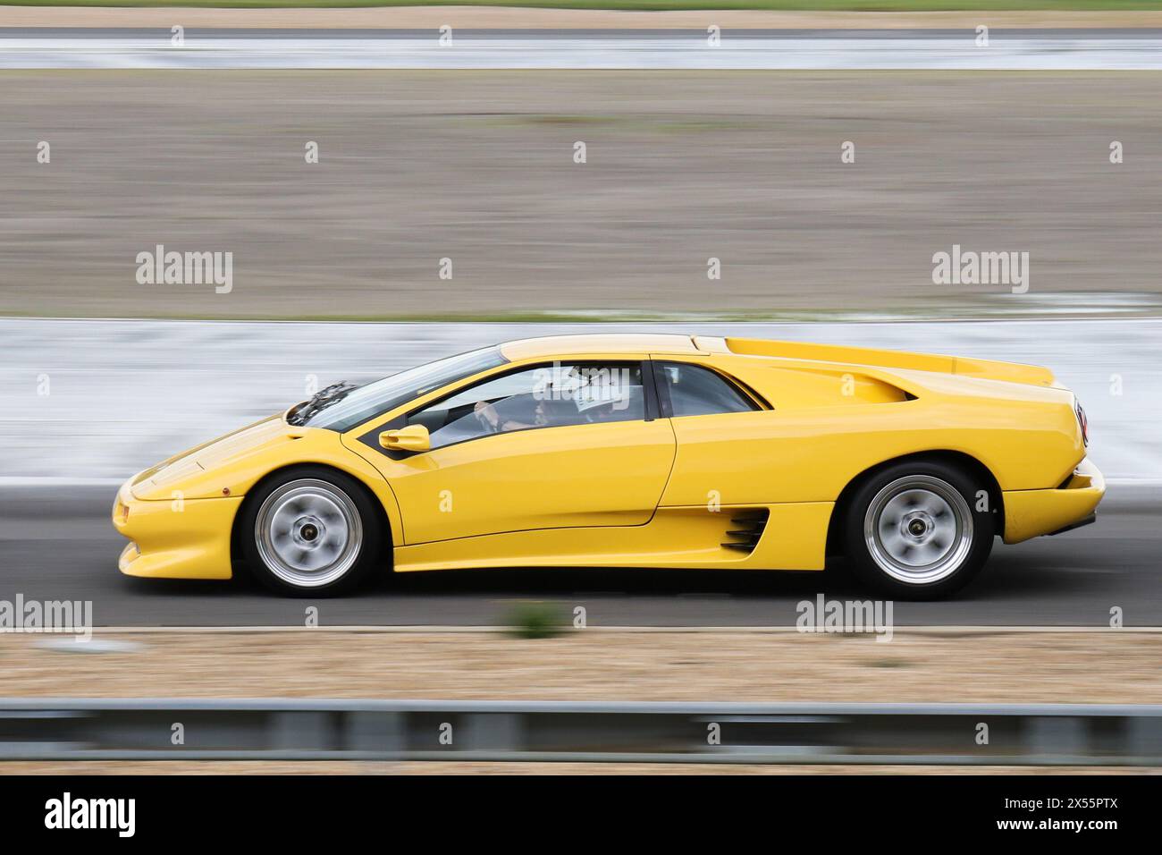 Lamborghini Diablo VT alla giornata dell'automobile italiana a Brooklands, 4 maggio 2024, Brooklands Museum, Weybridge, Surrey, Inghilterra, Regno Unito Foto Stock