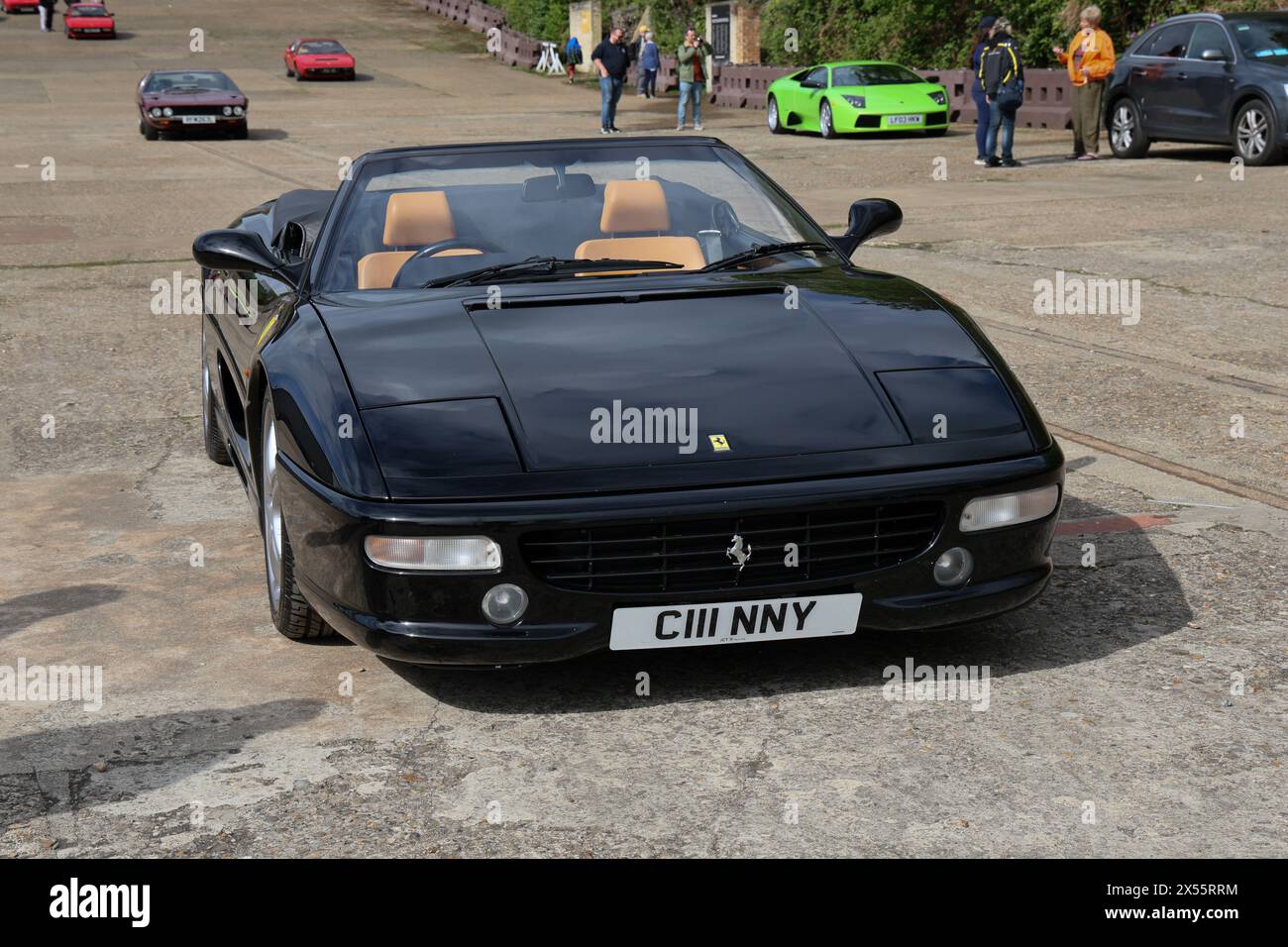 Ferrari 355 F1 all'Italian Car Day a Brooklands, 4 maggio 2024, Brooklands Museum, Weybridge, Surrey, Inghilterra, Regno Unito Foto Stock