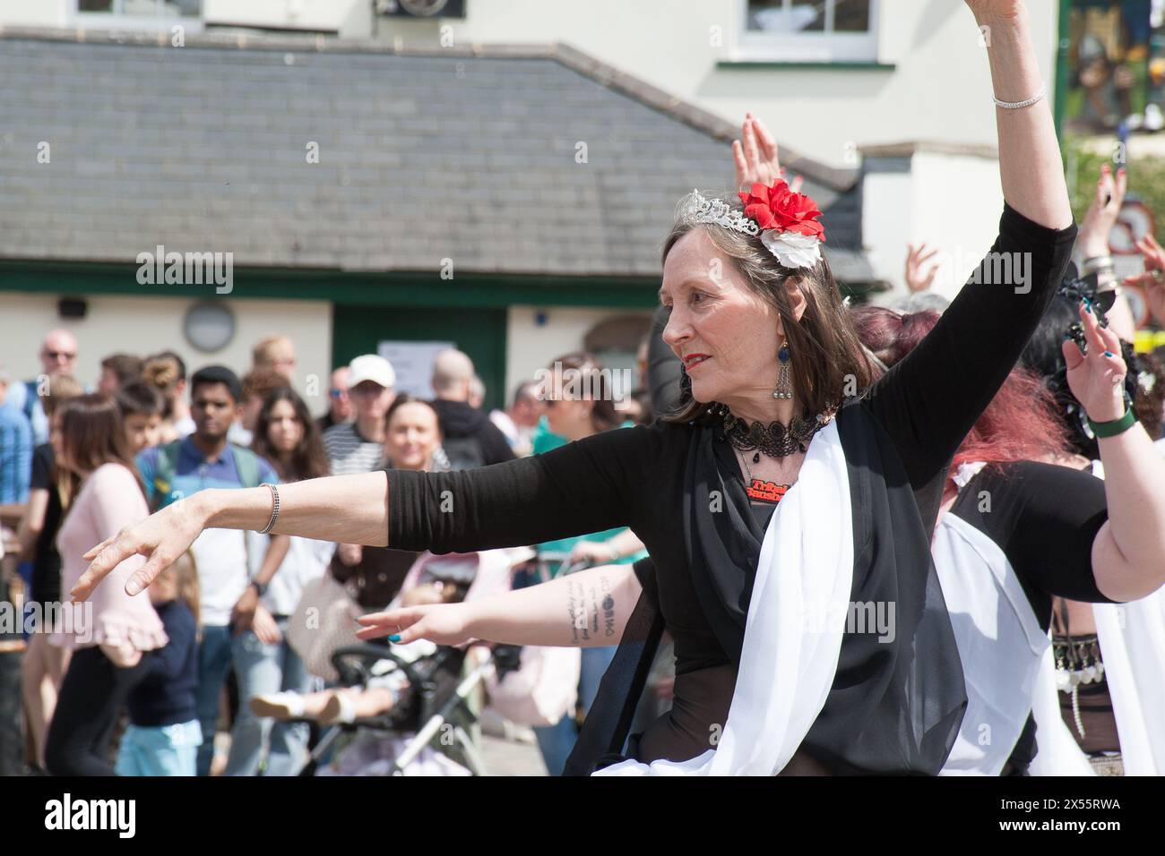 Tribal Banshees Sweeps Festival di Rochester Foto Stock