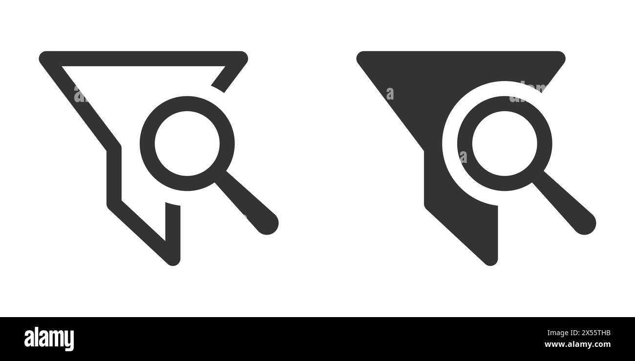 Icona filtro Searh. Illustrazione vettoriale Illustrazione Vettoriale