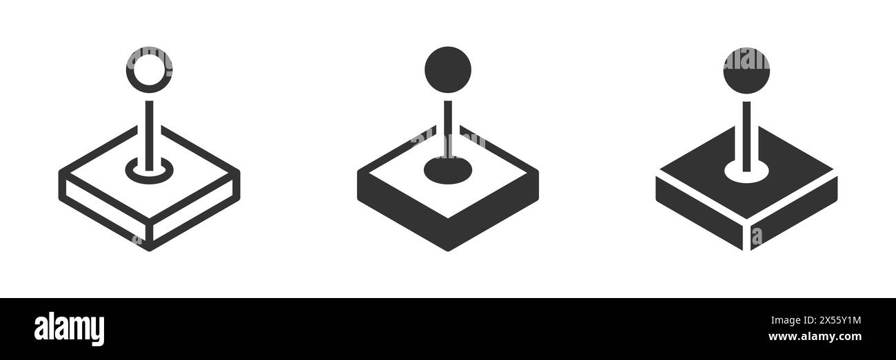 Icona joystick. Controller Arcade. Illustrazione vettoriale Illustrazione Vettoriale