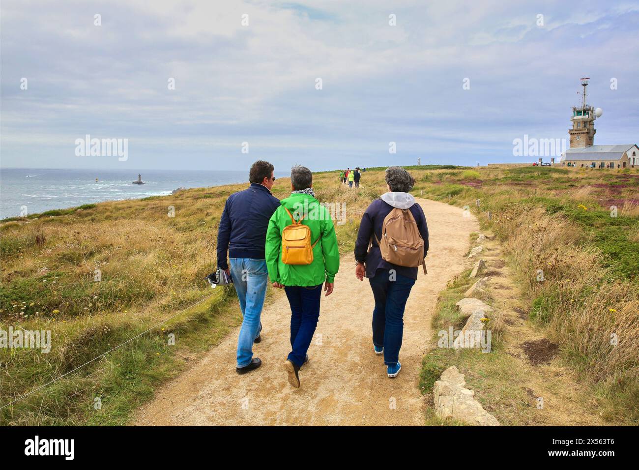 Pointe du Raz, Cap Sizun, Plogoff, Bretagne, Bretagna Francia Foto Stock