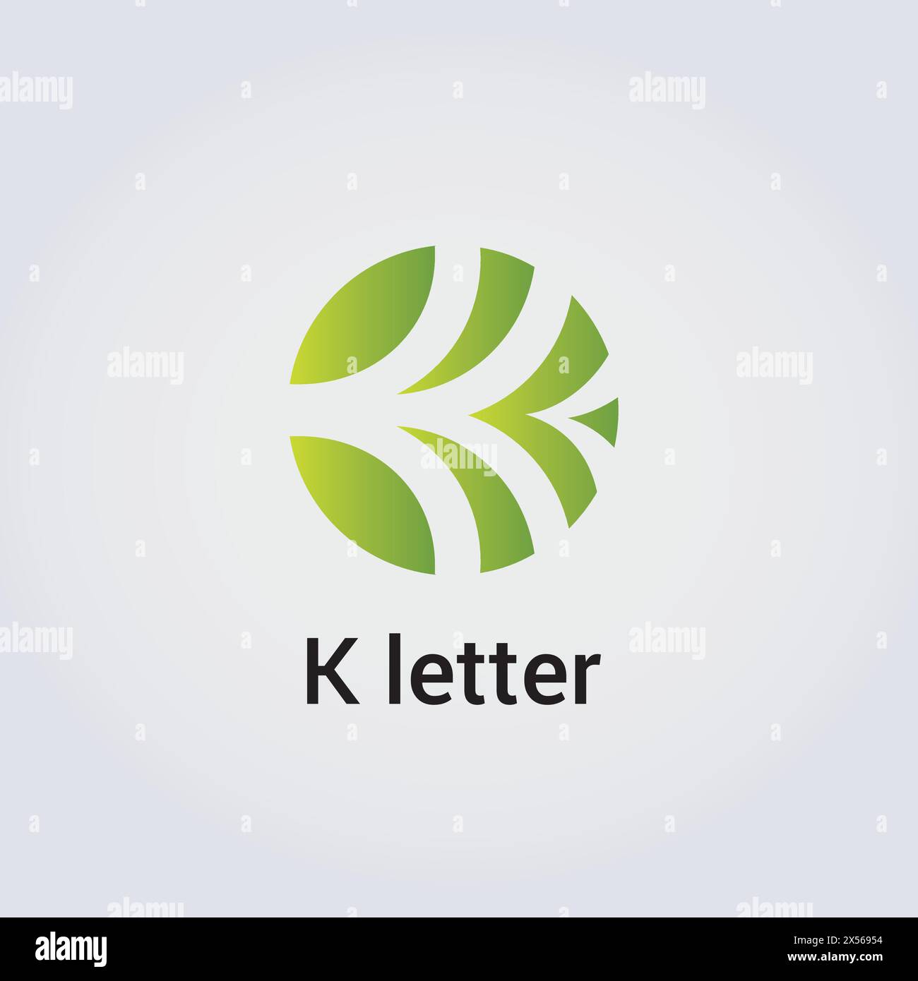 Icona lettera K Design Logo singolo isolato marchio identità aziendale vari colori modello modificabile simbolo simbolo monogramma vettoriale illustrazione marchio Illustrazione Vettoriale