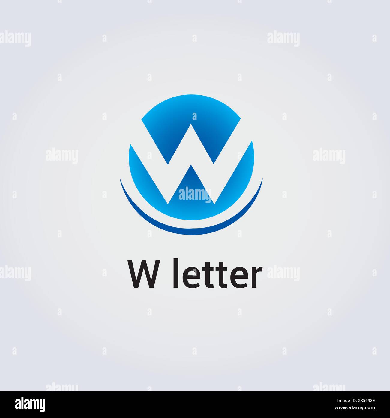 Design a icona con lettera W Design con logo isolato singolo marchio identità aziendale vari colori modello modificabile monogramma vettoriale emblema illustrazione marchio Illustrazione Vettoriale