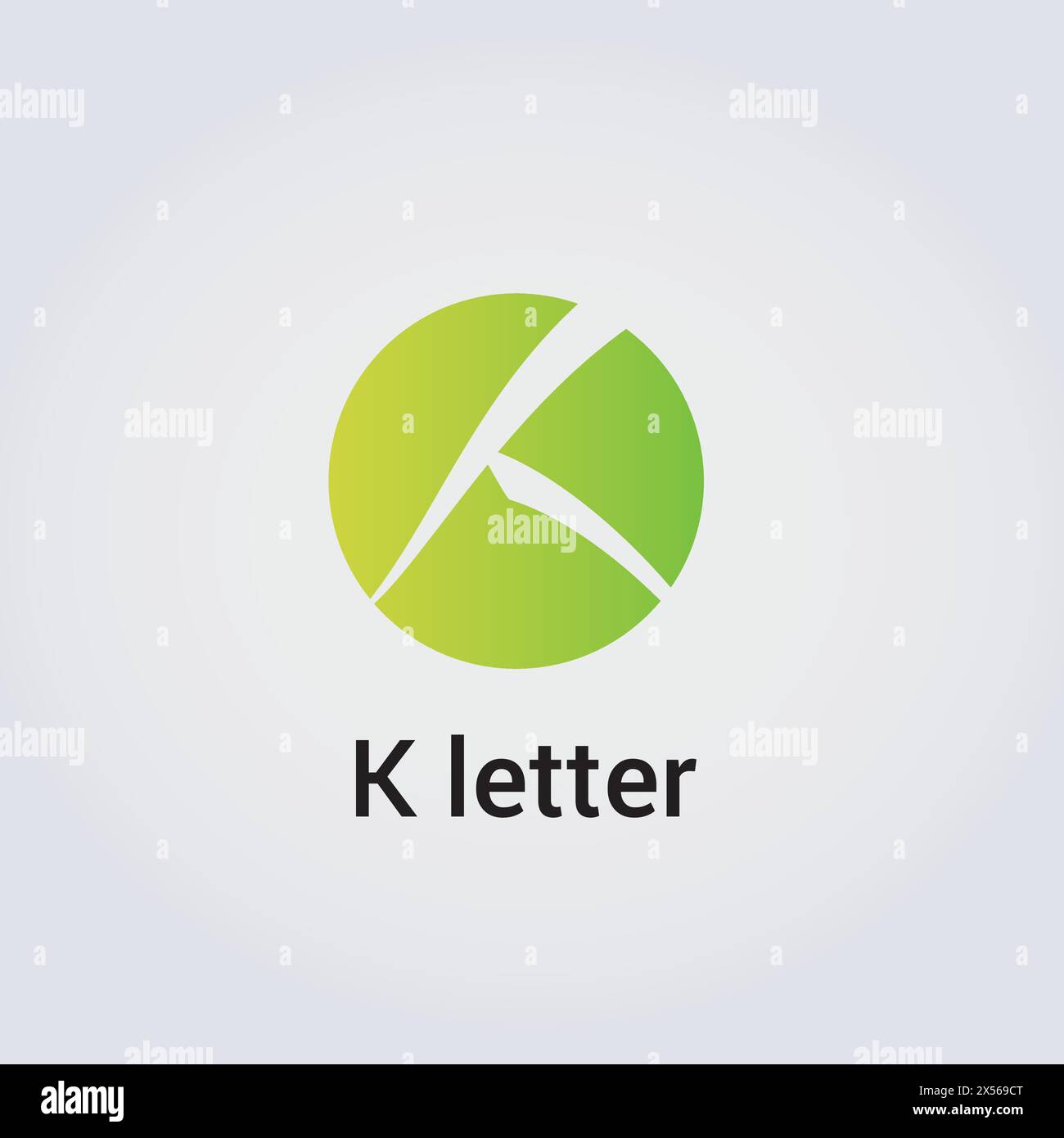 Icona lettera K Design Logo singolo isolato marchio identità aziendale vari colori modello modificabile simbolo simbolo monogramma vettoriale illustrazione marchio Illustrazione Vettoriale
