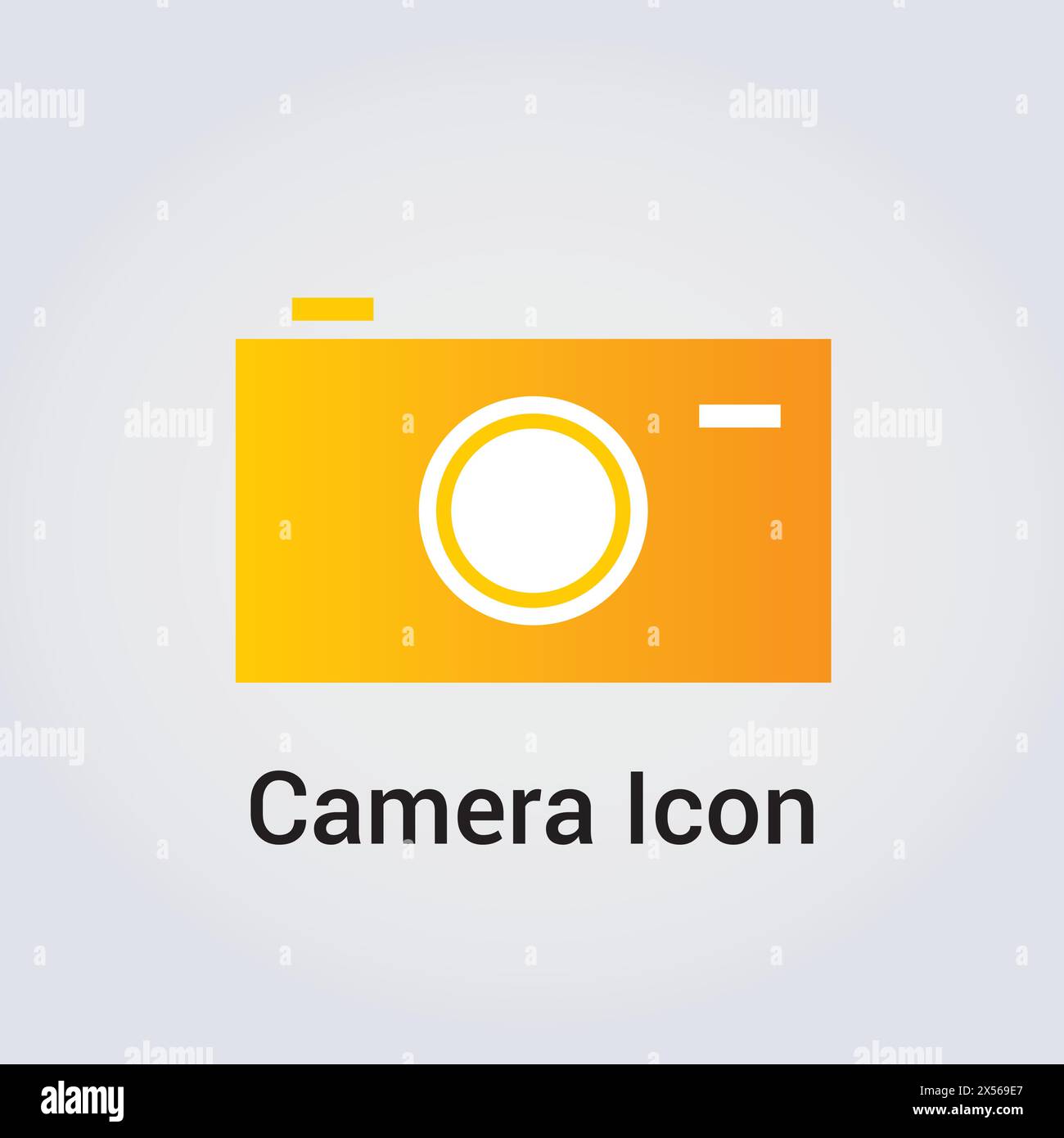 Icona della fotografia fotografica illustrazione del logo per Business Vector Illustrazione Vettoriale