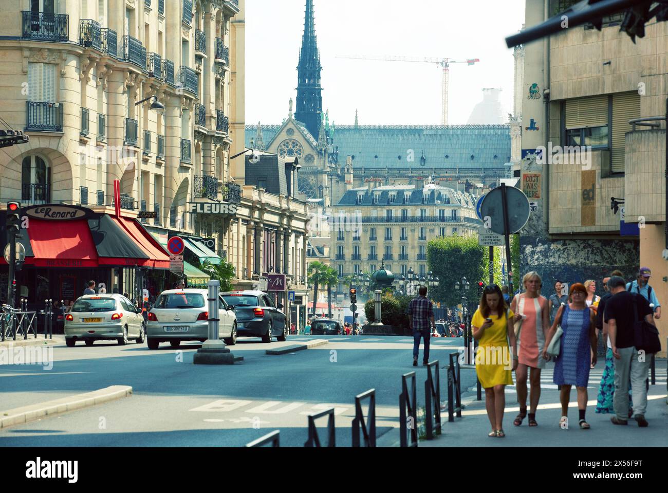 Rue du Renard. Parigi. Francia. Foto Stock