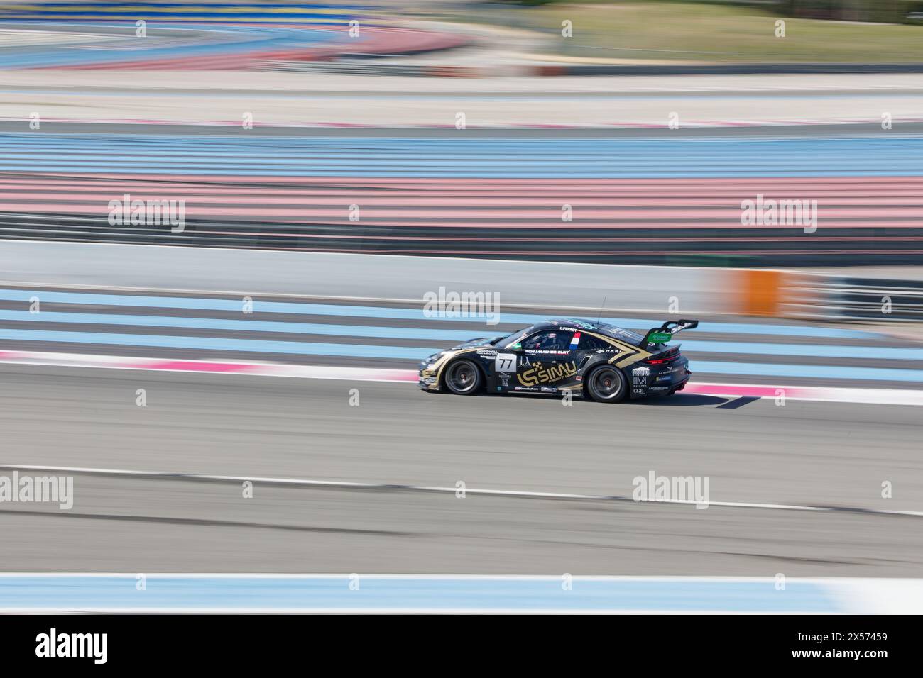 PORSCHE CARRERA CUP FRANCIA 2024 al circuito Paul Ricard, Castellet, FRANCIA, 03/05/2024 Florent 'MrCrash' B. Foto Stock