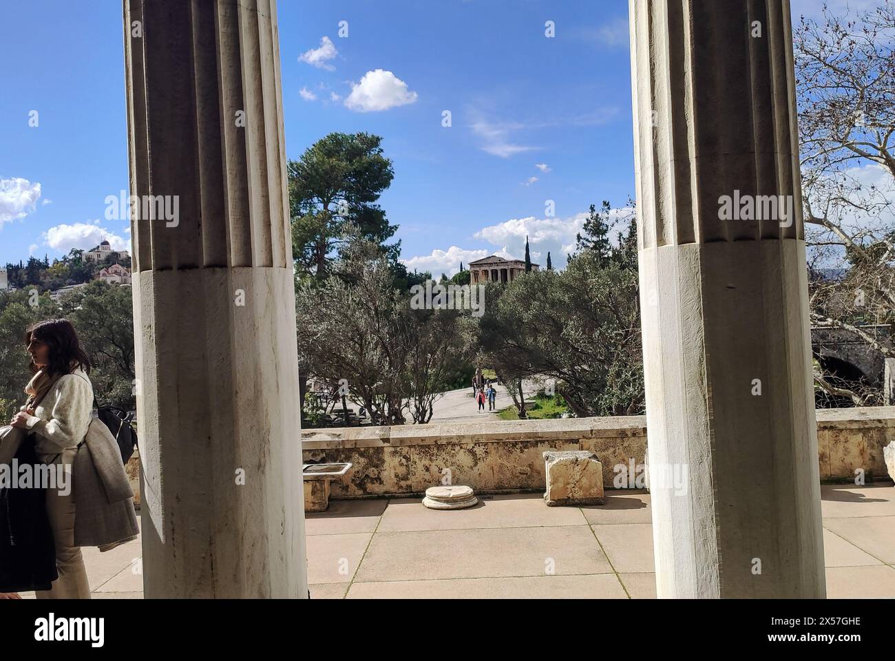 Scopri Atene, Grecia: Acropoli, monumenti, spiaggia, dom. 🏛️🌊☀️ Foto Stock