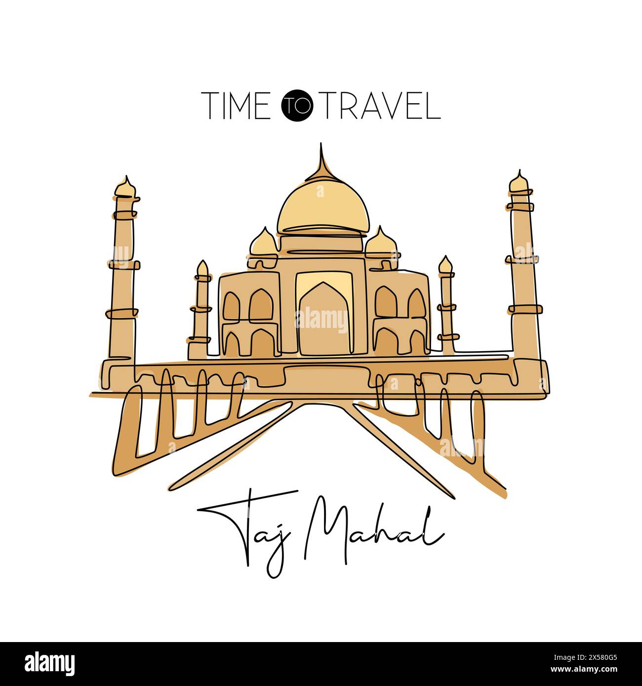 Toppa Ricamata Viaggio India - Taj Mahal - Termoadesiva O Da Cucire - 8 X 5,5 Cm - Ideale Per Jeans E Giacche