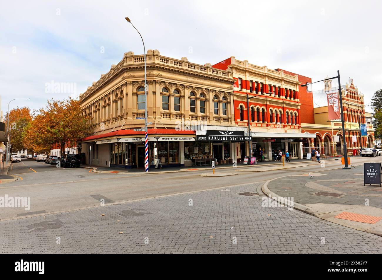 Corner Architecture, Fremantle, Australia Occidentale Foto Stock