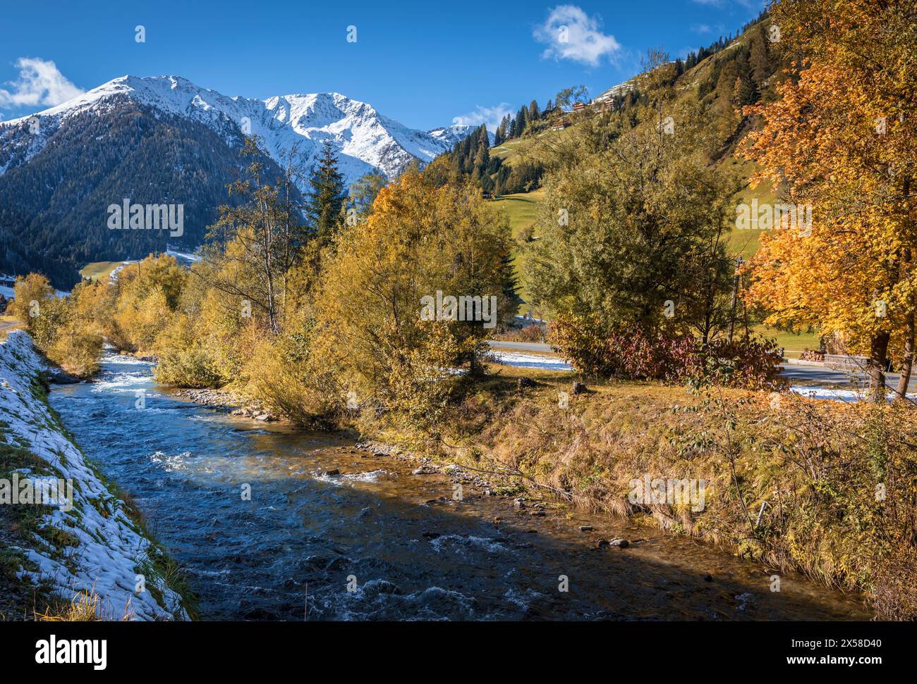 Geografia / viaggi, Austria, Tirolo, Innervillgraten, Villgratenbach in Val Villgraten, DIRITTI-SUPPLEMENTARI-CLEARANCE-INFO-NOT-AVAILABLE Foto Stock