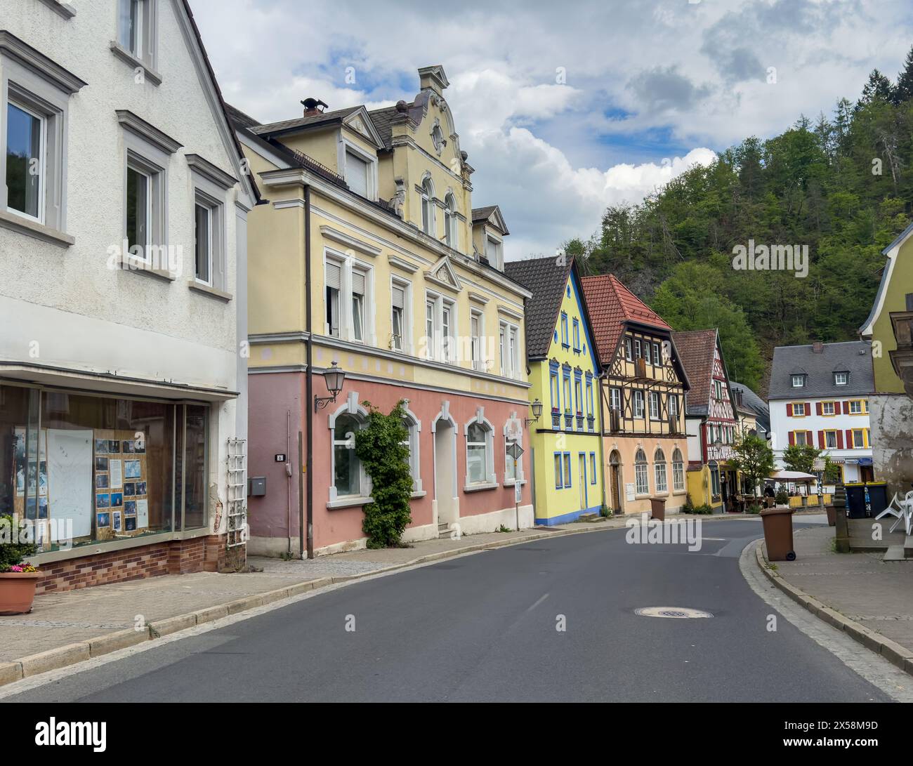 Il vecchio municipio di Bad berneck nel Fichtelgebirge, Baviera, Germania Foto Stock