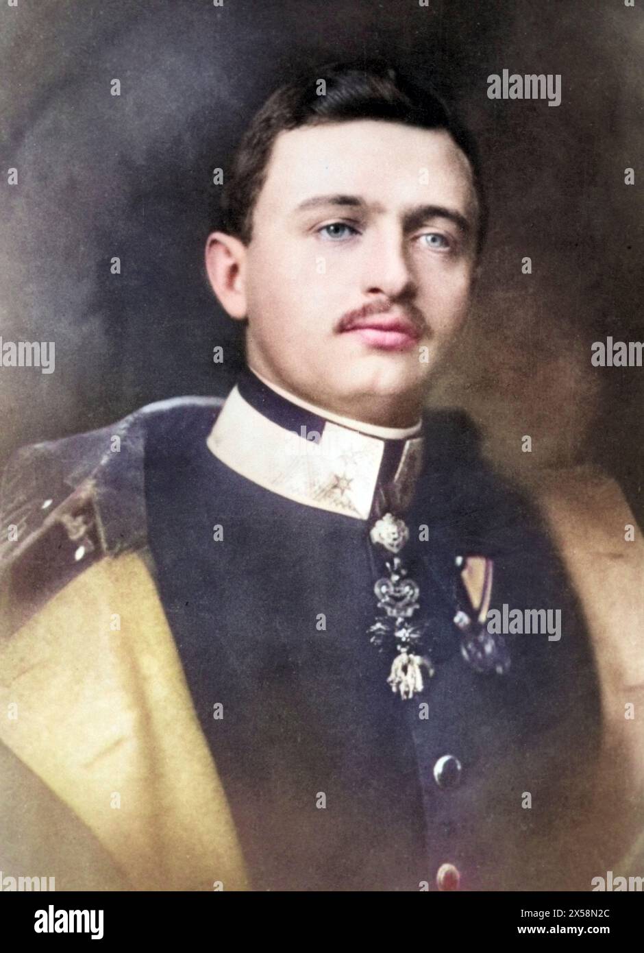 Carlo i, 17.8.1887 - 1,4.1922, Imperatore d'Austria 21.11.1916 - 11.11.1918, ritratto, 1912, ULTERIORI-DIRITTI-CLEARANCE-INFO-NOT-AVAILABLE Foto Stock