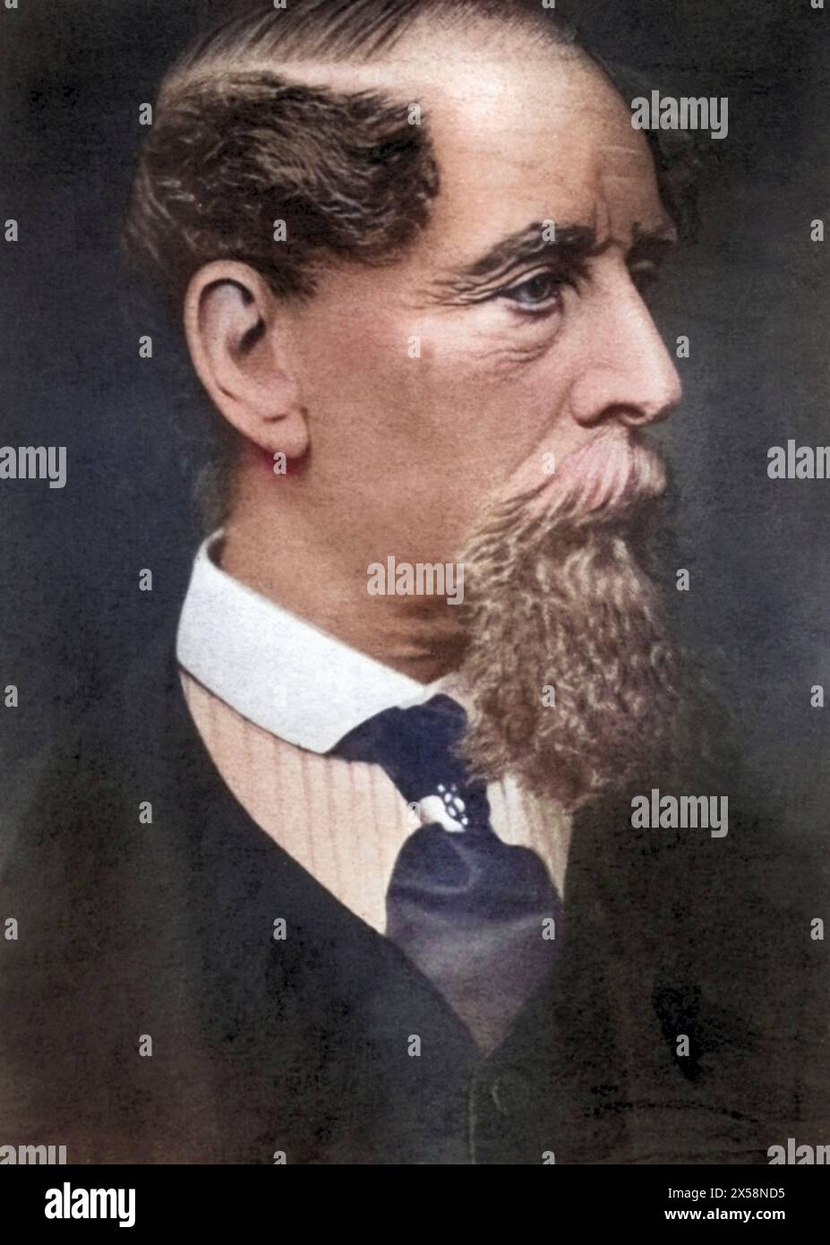 Dickens, Charles, 7.2.1812 - 9,7.1870, autore/scrittore britannico, ritratto, circa 1868, ADDITIONAL-RIGHTS-CLEARANCE-INFO-NOT-AVAILABLE Foto Stock
