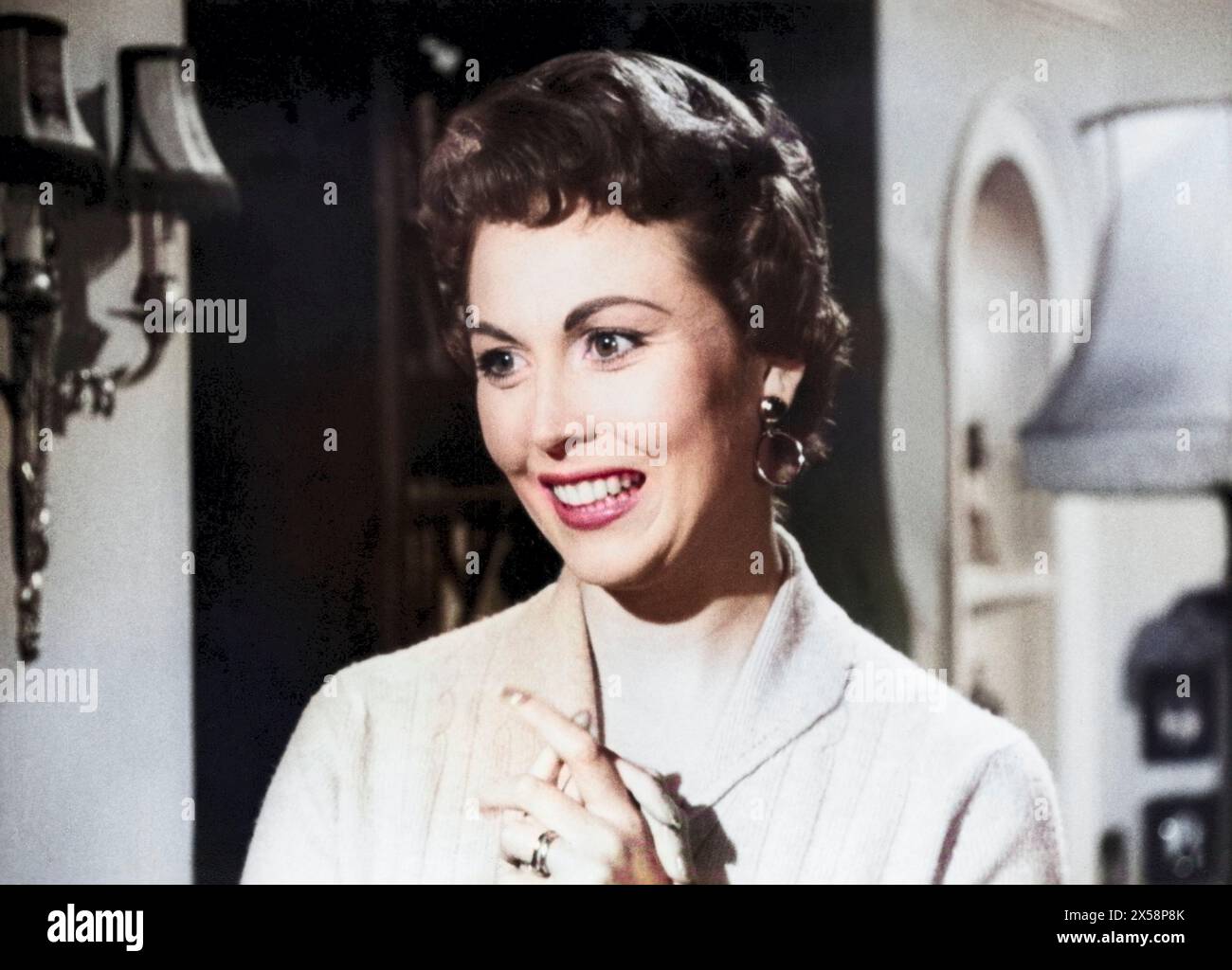 Court, Hazel, 10.2.1926 - 15.4,2008, attrice britannica, nella serie TV "Dick and the Duches", ADDITIONAL-RIGHTS-CLEARANCE-INFO-NOT-AVAILABLE Foto Stock