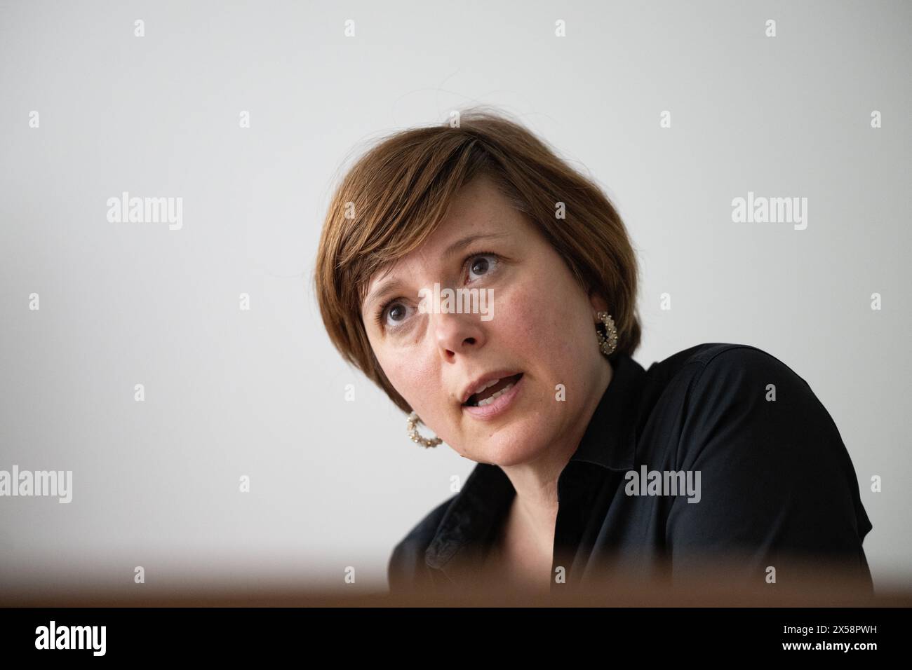 Berlino, Germania. 7 maggio 2024. Katarina Niewiedzial, Commissario per la partecipazione, l'integrazione e la migrazione della città di Berlino. Crediti: Sebastian Gollnow/dpa/Alamy Live News Foto Stock