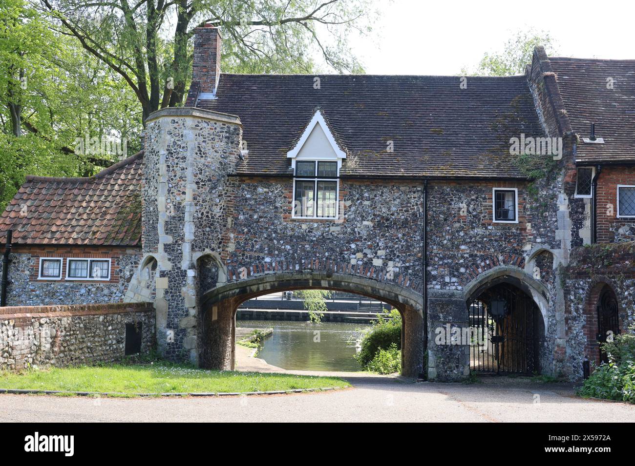 Historic Pull's Ferry, Norwich, Norfolk, Inghilterra, Regno Unito Foto Stock