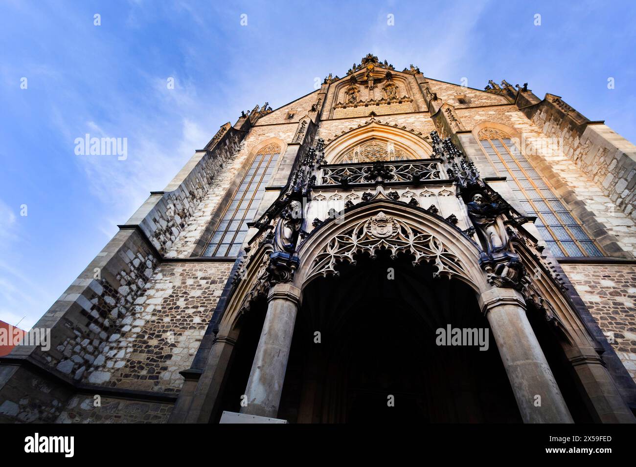 Cattedrale dei Santi Pietro e Paolo a Brno, Repubblica Ceca. 8 maggio 2023 Foto Stock