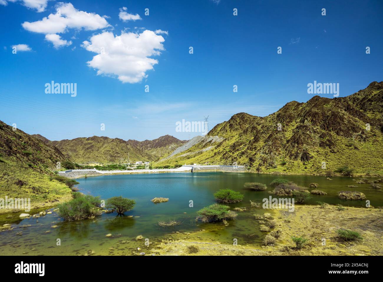 Splendida vista panoramica degli Emirati Arabi Uniti Foto Stock