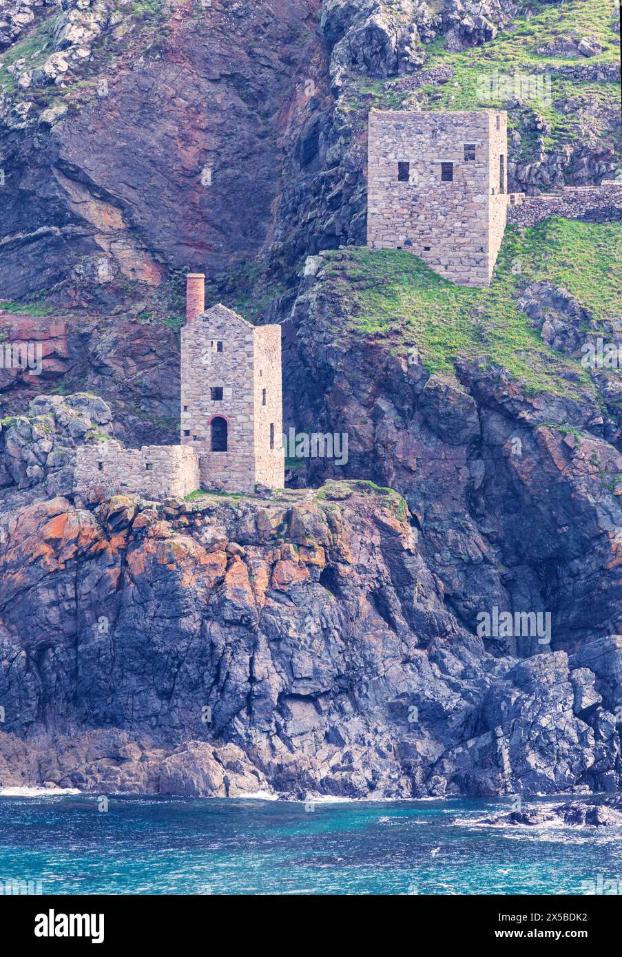 Alloggiamenti motore Crown a Botallack Foto Stock