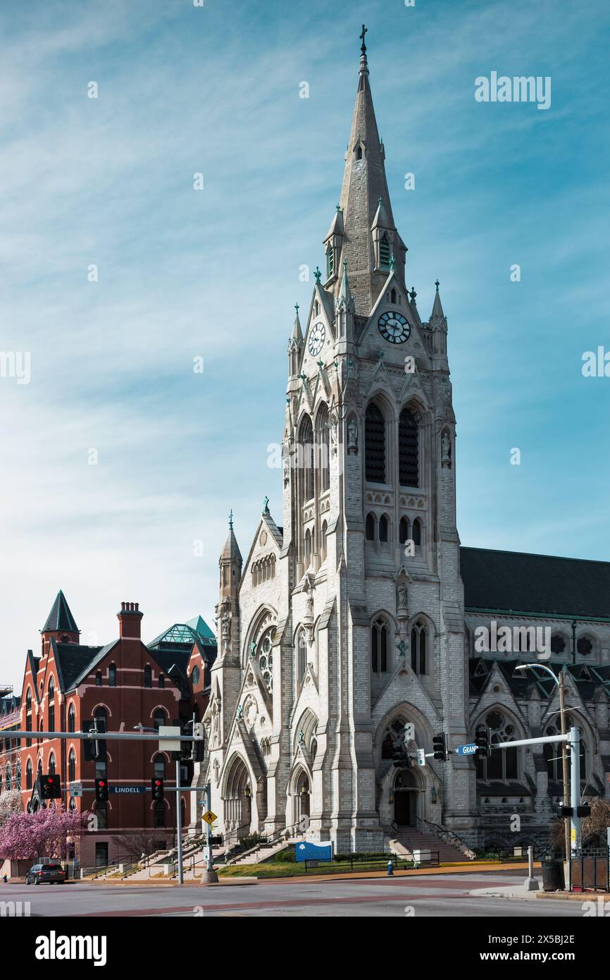 St. Francis Xavier College Church nel Midtown St Louis, Missouri, Stati Uniti. Foto Stock